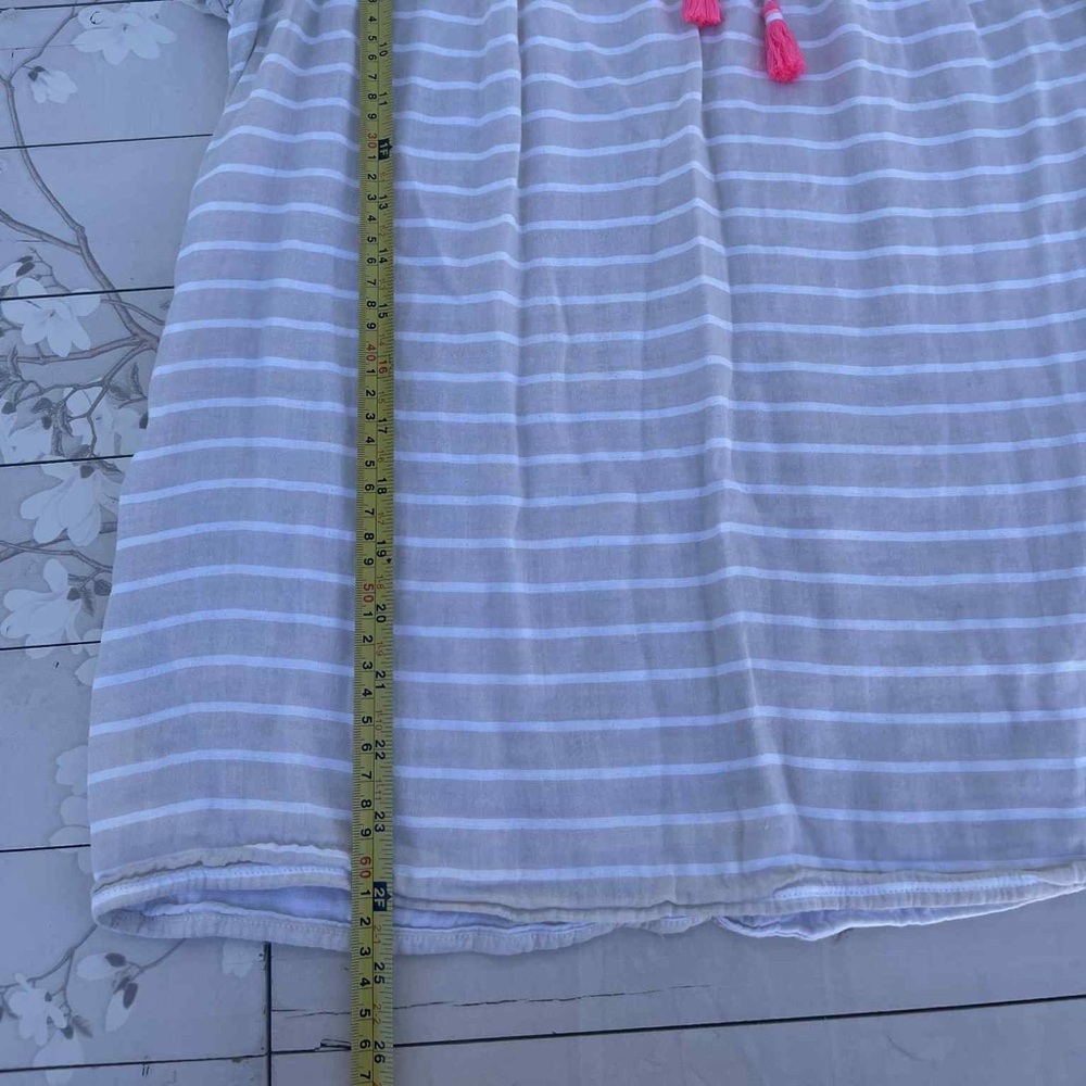 Vineyard Vines Gray and Pink Striped Blouse - Picture 7 of 7